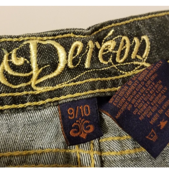 House of Dereon Jeans with Gold Outline Size 9/10 - Picture 4 of 4